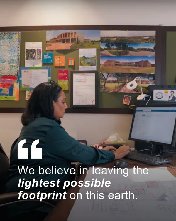 We believe in leaving the lightest possible footprint on the earth. For us, this means designing with restraint, maximizing open and green spaces, and building only what is essential. This approach creates healthcare campuses that feel spacious and connected to nature, promoting well-being beyond the confines of the building.