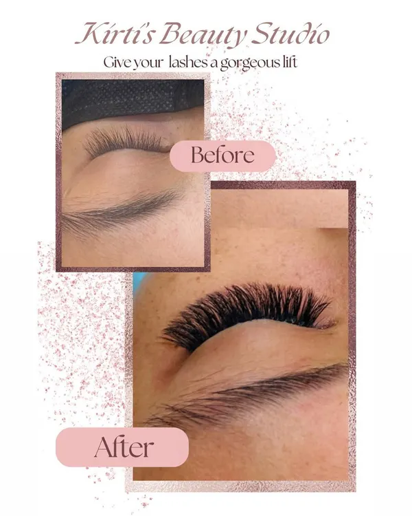 A beautiful example of the transformation possible with my lash extensions. This before and after shows how I add volume and length for a gorgeous, eye-opening lift while maintaining a clean, defined look.