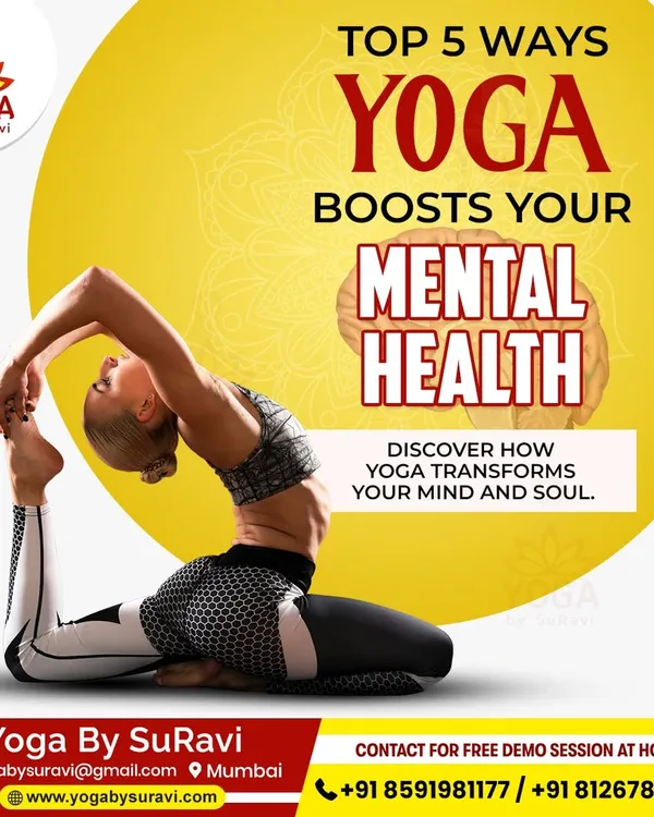 Discover the top five ways yoga can boost your mental health. From reducing stress to elevating your mood, our personalized classes are designed to transform your mental well-being.