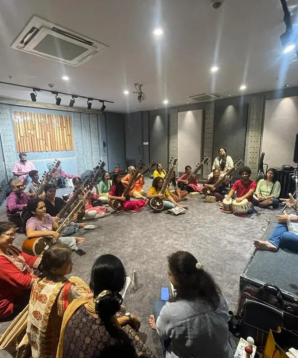 A class in progress at our Bandra West location. Students are seated in a circle, creating an interactive and collaborative learning environment. Admissions are open for those interested in joining.