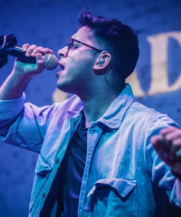 Performing live at antiSOCIAL in Mumbai. This shot captures the energy of the night. I love the feeling of being on stage and connecting with the audience through my music.