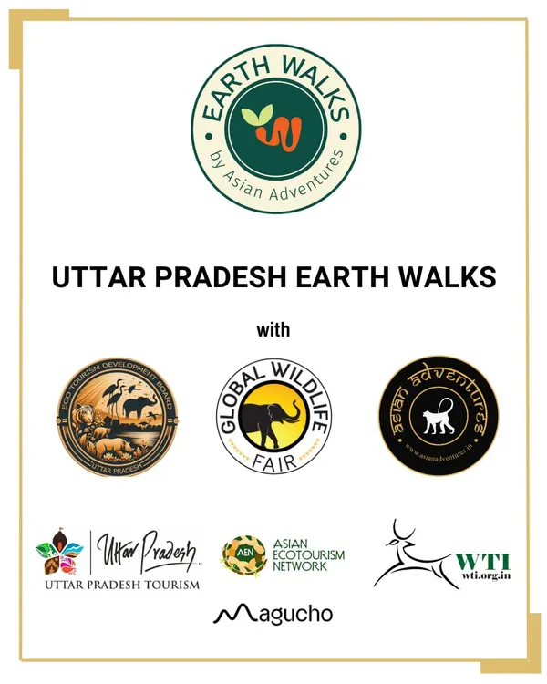 We are proud to present our Uttar Pradesh Earth Walks in collaboration with esteemed partners like Uttar Pradesh Tourism, the Global Wildlife Fair, and the Wildlife Trust of India.