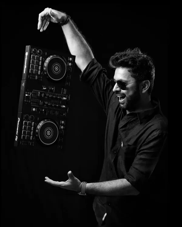 A creative portfolio shot showing my connection to the music. I don't just play music, I live it. This is from a fun shoot with a professional photographer.