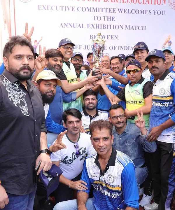 Victory! My team, Vikas Pahwa XI, holding the trophy after winning the SCBA Annual Cricket Tournament 2025. I could not be prouder of their character, sportsmanship, and talent.