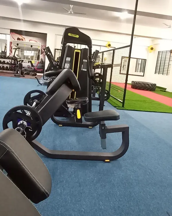 A look at some of our specialized strength equipment, including a preacher curl bench for focused arm workouts. We have the right tools for every muscle group.