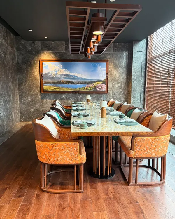 The elegant private dining room at 32 East in The Leela Ambience. I scout and partner with venues that offer not just great food but also a spectacular, picturesque setting for a memorable event.