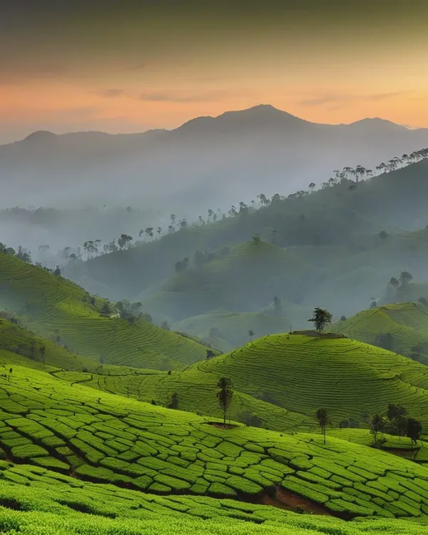 The breathtaking expanse of tea plantations in Munnar, with rolling hills as far as the eye can see. This is a view that truly soothes the soul.