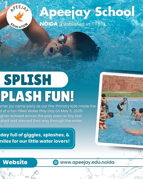 Splish, splash, and lots of giggles! Our Pre-Primary stars had a splashtastic time on Water Play Day. This image captures the pure childhood joy of a day spent with water sprays, sprinklers, and friends.