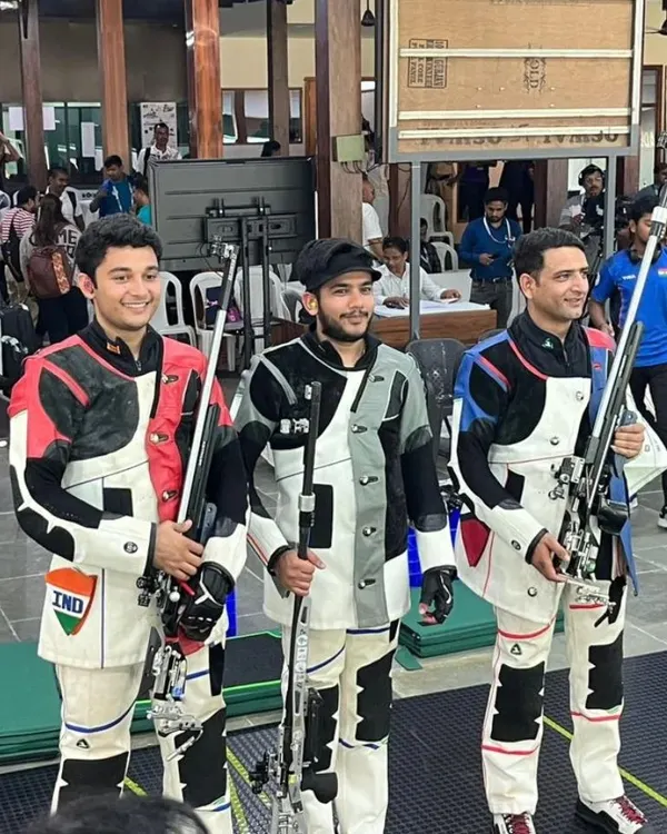 Our trainee Niraj Kumar of the Indian Navy impressed everyone with his performance in the 50m 3p event at the National Games in Goa, showcasing his skill in a nail-biting finish.