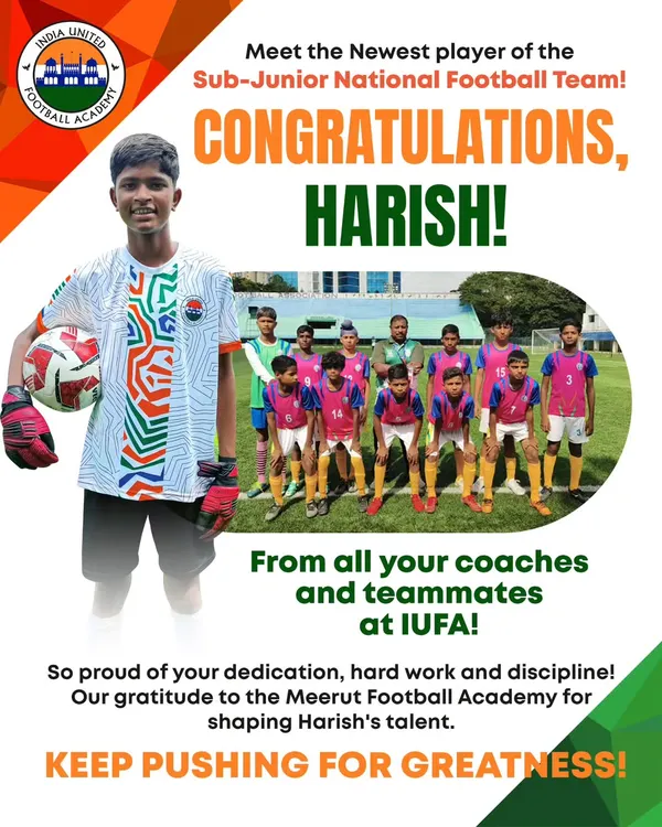 The ultimate success story. We are incredibly proud of our player, Harish, for his selection into the Sub-Junior National Football Team, a direct result of his hard work and our development pathway.