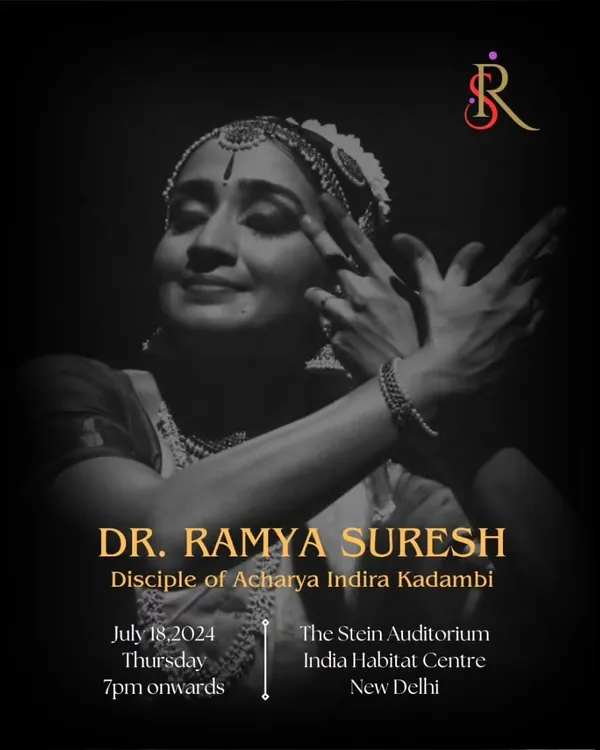 The poster for my solo performance at the prestigious India Habitat Centre in New Delhi. It's always a special feeling to perform in the capital city.