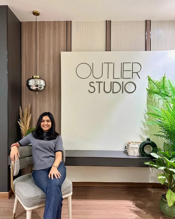 This is me, Ishita, in my element at our studio. I started this journey in 2019 with a passion for design, and I am so grateful for how far we have come.
