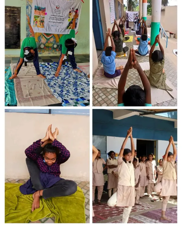 On International Yoga Day, our grant partners celebrated the practice of mindfulness and wellness. Here, young athletes learn various asanas, building flexibility, strength, and focus.