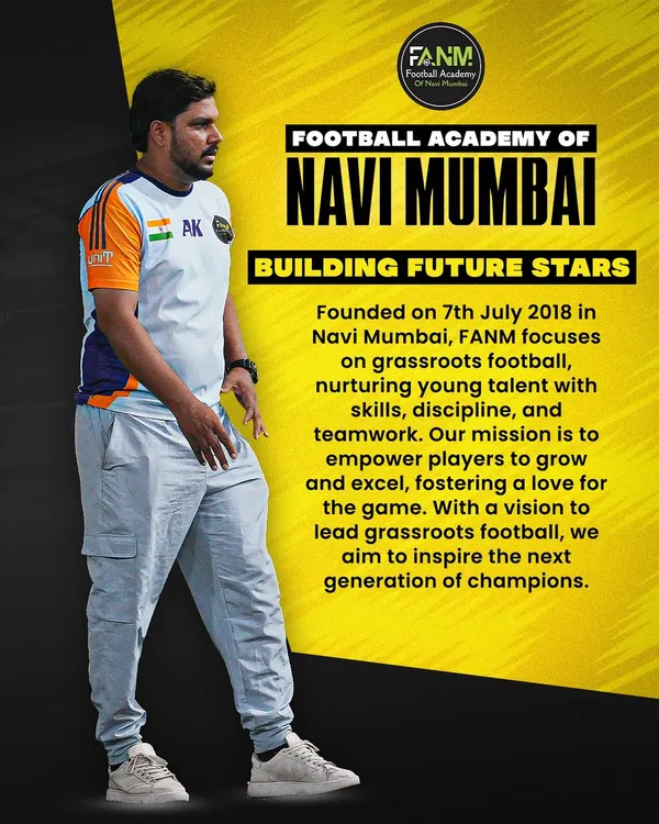 We are the Football Academy of Navi Mumbai, founded in 2018 to build future stars. Our mission is to lead grassroots football by empowering young talent with skills, discipline, and teamwork.