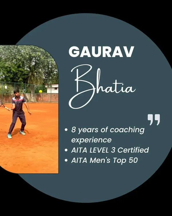 Meet our head coach, Gaurav Bhatia. With 8 years of coaching experience and a background as an AITA Men's Top 50 player, he started SlamQuest to make professional, systematic training accessible to all athletes.