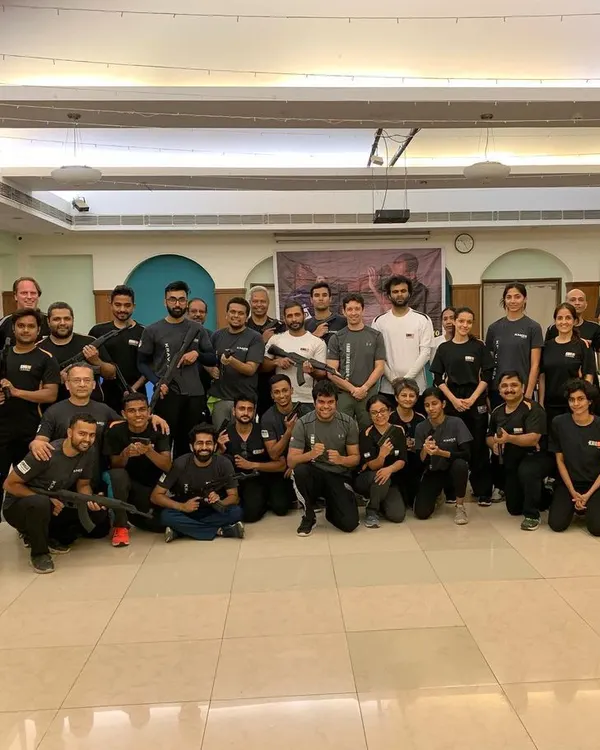 Participants of our Active Shooter & Anti-Terrorism seminar led by KMG Expert Ilya Dunsky. This training provides survival strategies based on the 'RUN > HIDE > FIGHT' protocol.