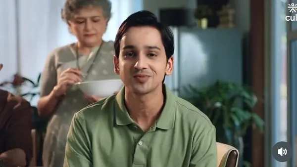 A still from an ad shoot for Cult. The makeup for the actor is clean and natural, ensuring he looks relatable and fresh-faced on camera for this lifestyle scene.