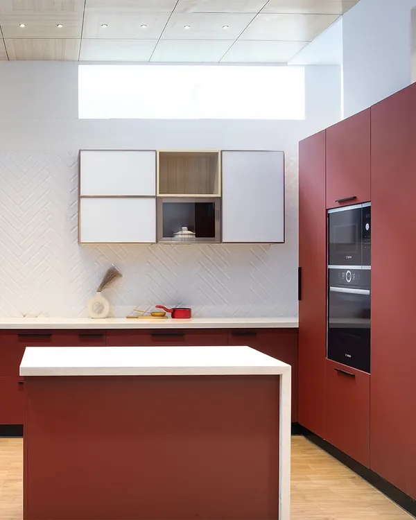 Welcome to my Experience Center in Bangalore. This is where your design journey begins. You can see and feel the materials, explore different finishes, and we can start to build the vision for your new kitchen together.