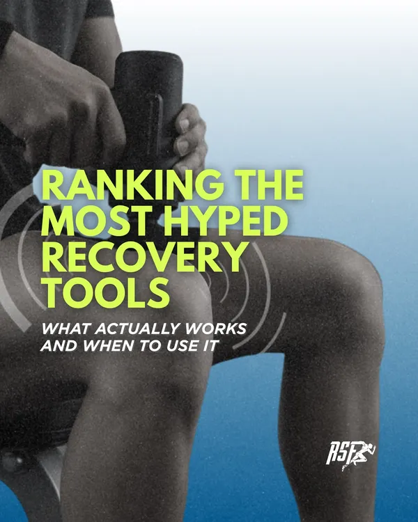 Recovery tools are everywhere, but what actually works? This infographic series ranks the most hyped tools, starting with percussion massage guns.