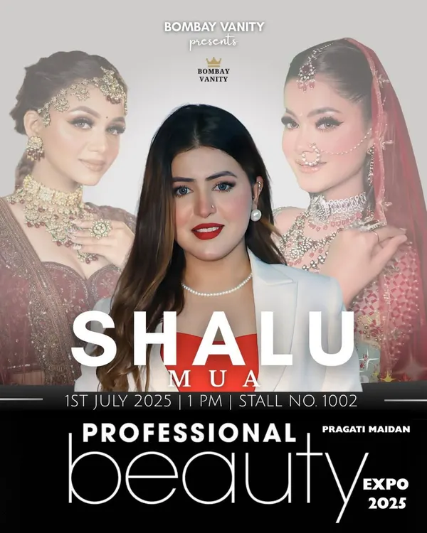 I was so excited for this. Here is the official poster for my free masterclass at the Professional Beauty Expo with Bombay Vanity. It was an amazing opportunity to teach bridal glam secrets to so many aspiring artists.