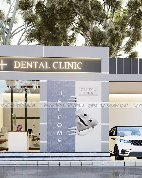 A 3D render for a contemporary dental clinic facade. My goal was to create a clean, professional, and welcoming entrance that builds patient confidence from the moment they arrive.