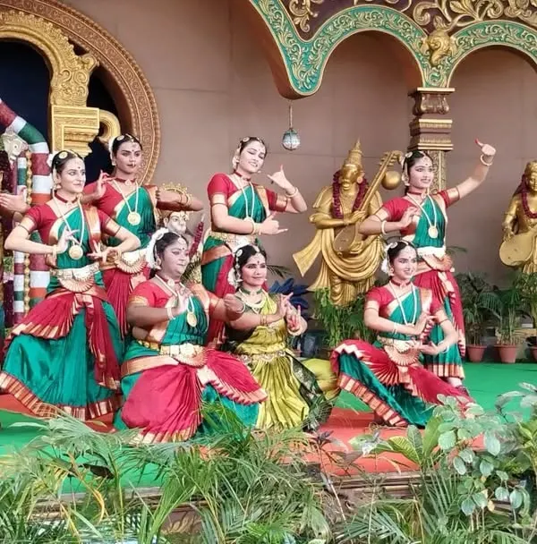 A divine moment for my students performing at the prestigious Naadaneerajanam program at Tirumala Tirupati. Offering our dance to Lord Venkateshwara is an experience we will always cherish.