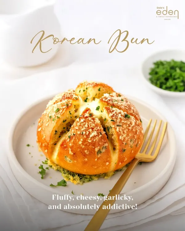 This is the glamour shot my Korean Cheese Bun deserves. It’s fluffy, cheesy, garlicky, and absolutely addictive. One bite and you'll understand the obsession.