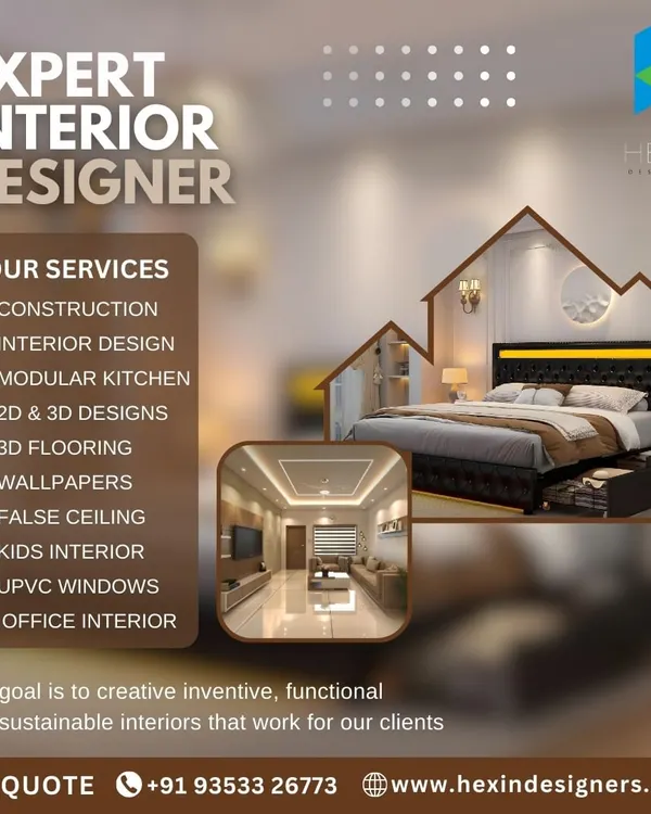 We are expert interior designers offering a comprehensive list of services. This includes full construction, modular kitchens, 2D and 3D designs, false ceilings, and custom interiors for homes and offices.
