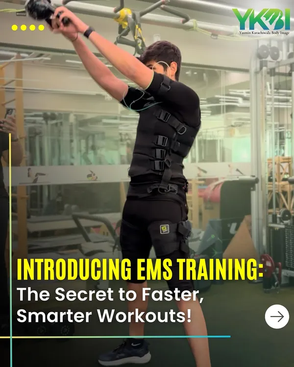 I'm excited to introduce EMS training, the secret to faster, smarter workouts. This technology is perfect for anyone looking to maximize their results in a fraction of the time.