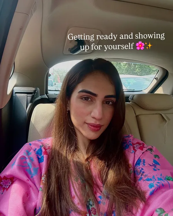 A reminder that it’s okay to slow down and feel everything. Getting ready and showing up for yourself, even on tough days, is a small act of self-love.