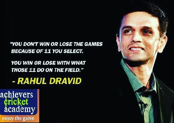As Rahul Dravid said, it's what the team does on the field that counts. Our coaching philosophy is centered on building cohesive units that play for each other and maximize their collective strength.