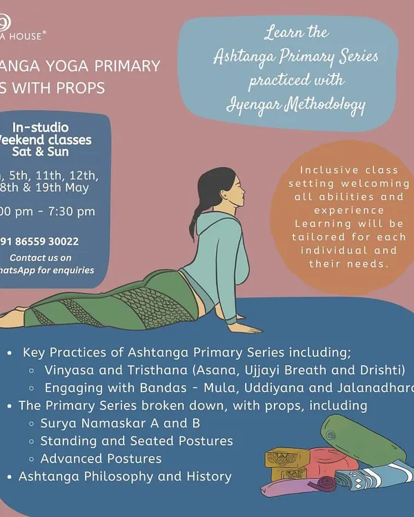 For those looking to specialize, we offer an in-depth course on the Ashtanga Primary Series using the Iyengar methodology. This inclusive class uses props to make the practice accessible to all abilities.