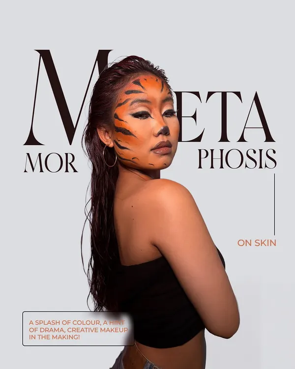 Metamorphosis on skin. We teach creative makeup as a form of self-expression, encouraging students to be bold, original, and use the face as a canvas for dramatic art.