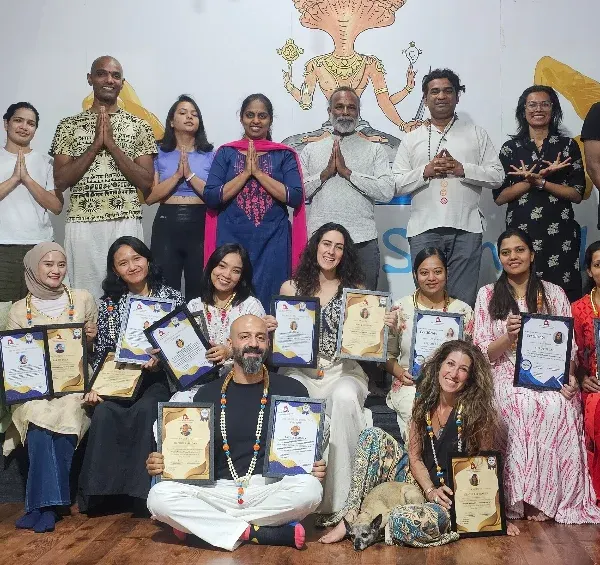 A beautiful group of graduates from our 300-Hour TTC and various specialized courses. Their diverse paths converged here, and now they are ready to share their unique gifts with the world.