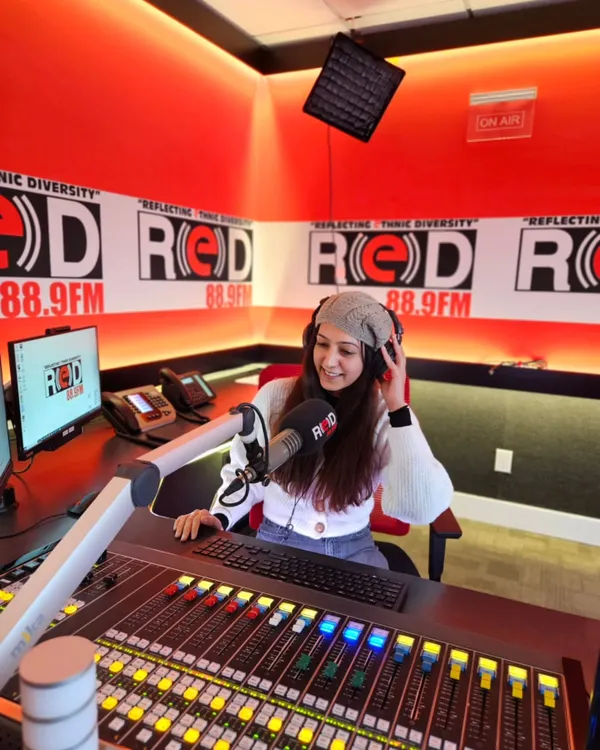 The radio studio has become a space for me to connect with fellow immigrants and create moments of peace. My journey as a host has shifted from impressing to connecting, from talking to listening, and using my voice to build community.