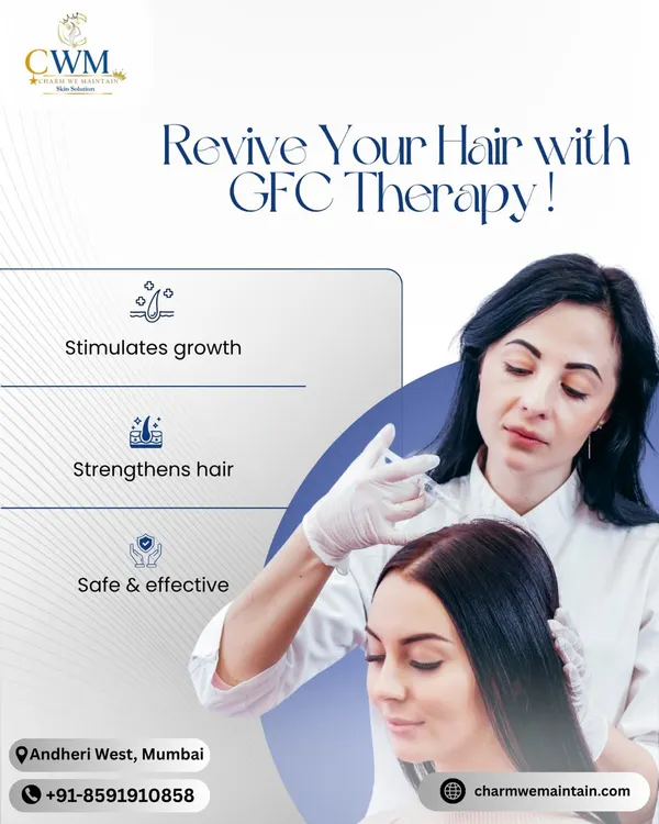 GFC, or Growth Factor Concentrate therapy, is an effective non-surgical option I offer to revive your hair. It works by stimulating natural growth and strengthening hair from the roots, leading to thicker, healthier hair.