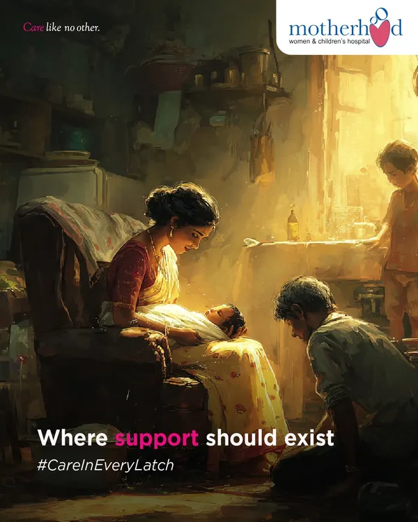 Support lives in the quietest moments: a helping hand, a restful pause, a glass of water before you ask. This image captures the essence of the village it takes to support a new mother, especially during the breastfeeding journey.