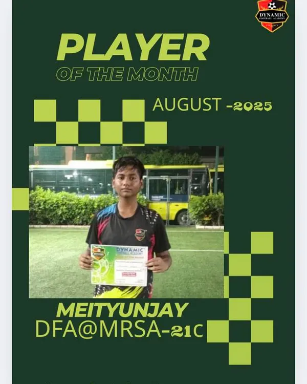 Meityunjay, Player of the Month for August 2025.
