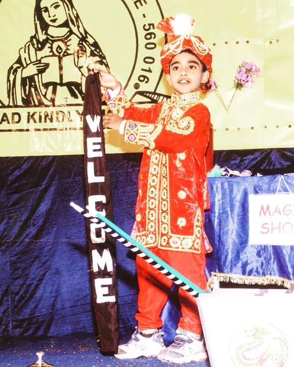 My journey in magic started right here, at just three years old. This photo is from one of my very first shows, proving that my love for illusion and performance has been a part of me for as long as I can remember.