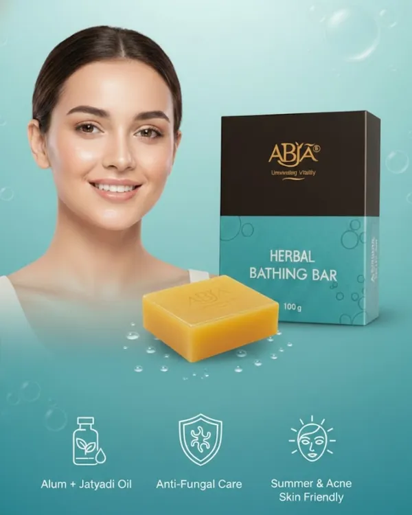 My Herbal Bathing Bar is perfect for summer and acne-prone skin. It contains Alum and Jatyadi Oil for anti-fungal care.