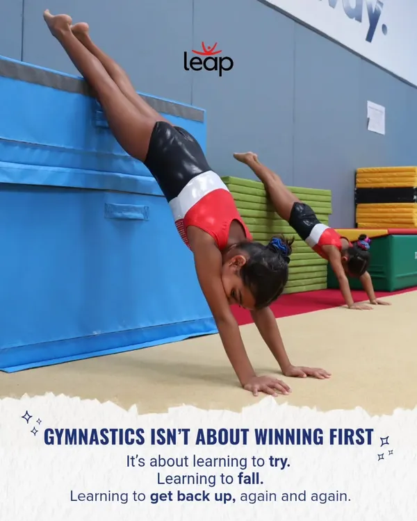 We believe gymnastics isn't about winning first. It's about learning to try, learning to fall, and learning to get back up, again and again. This is the kind of growth that stays with them long after practice ends.