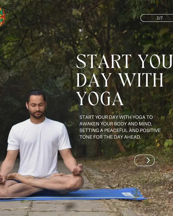 A simple and powerful wellness tip: start your day with yoga. Even a few minutes of mindful movement and breathing can awaken your body and mind, setting a peaceful and positive tone for the day ahead.