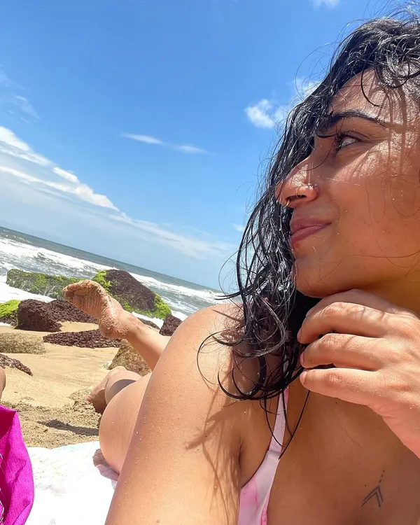 Just me, the sound of the waves, and a sandy foot. This was on my birthday trip, taking a moment to just lie on the beach and do absolutely nothing. This is what it means to hit pause.