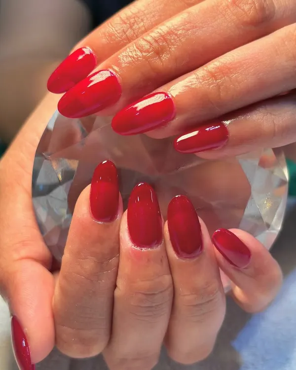 When in doubt, go red. A classic, vibrant red manicure is always a powerful choice. This look was created using my soft gel extensions for instant length and a flawless finish.