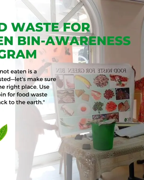 Every bite not eaten is a chance wasted. Here we are conducting a food waste awareness program, teaching how to use the green bin correctly and give back to the earth.