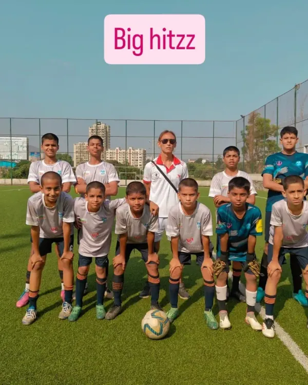 This is our team that traveled to Mumbai for the Big Hitzz project, which led to Round 1 of Bundesliga trials in Germany. An incredible opportunity and experience.