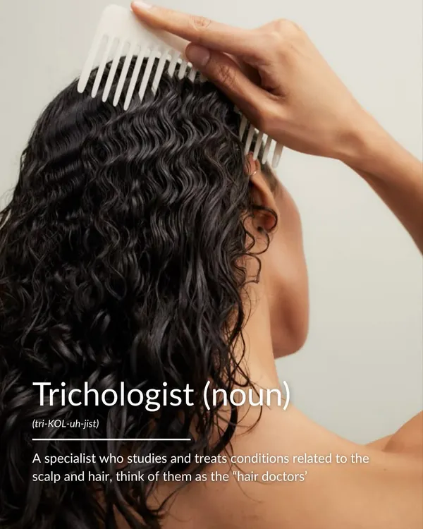 What is a trichologist? Think of them as a 'hair doctor'. Our in-house trichologists are specialists who study and treat conditions related to the scalp and hair, from hair thinning to scalp irritation, providing an expert diagnosis for your concerns.