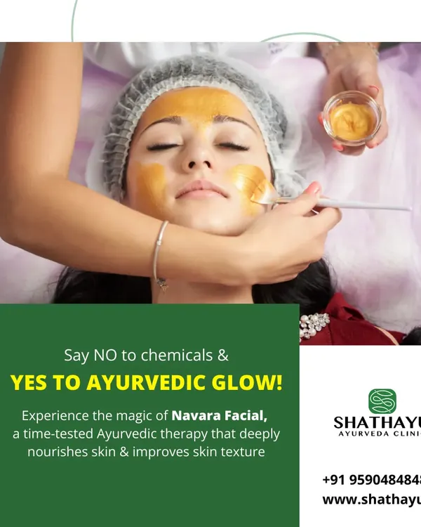 We invite you to say yes to an Ayurvedic glow and no to harsh chemicals. Experience the magic of our Navara Facial, a time-tested therapy that deeply nourishes the skin and improves its texture for a naturally radiant look.