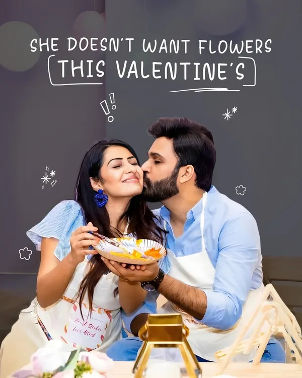 A perfect art date is about more than just painting. It's about creating a shared memory, laughing together, and enjoying a moment that's just for the two of you. Here, we set the stage for connection with aprons, paints, and a cozy atmosphere.