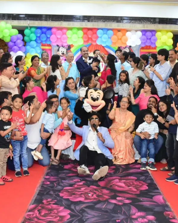 A great host brings everyone together. This is a snapshot from a lively birthday celebration where I gathered all the guests for a final, energetic group photo.